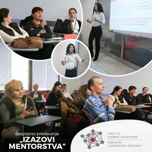 Predavači i posetioci na predavanju