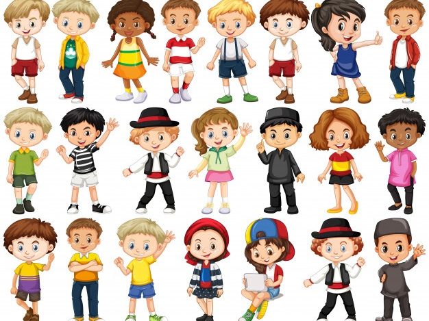 set-happy-children-waving-hands_1308-34258